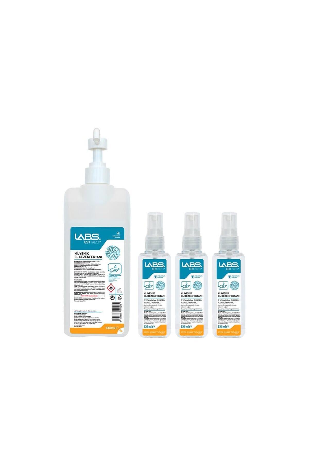 Labs Dezenfektan 1 Lt ve 3 Adet 125 ML