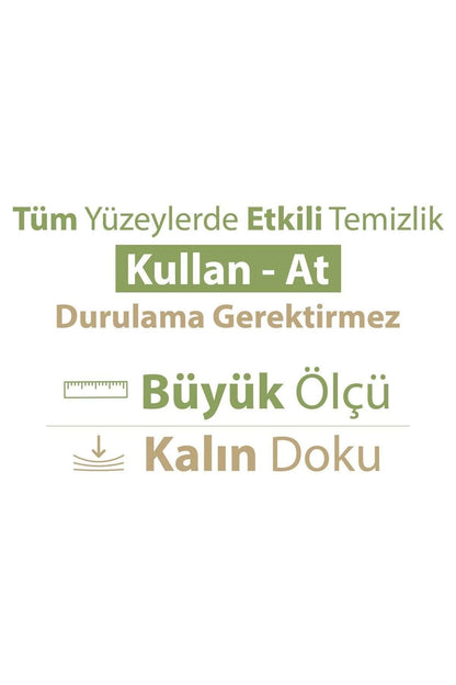 Turco Doğadan Pratik Yüzey Temizlik Havlusu 100 Yaprak Yeşil Sabun/Yeşil Çam (3 Lü Set) 3