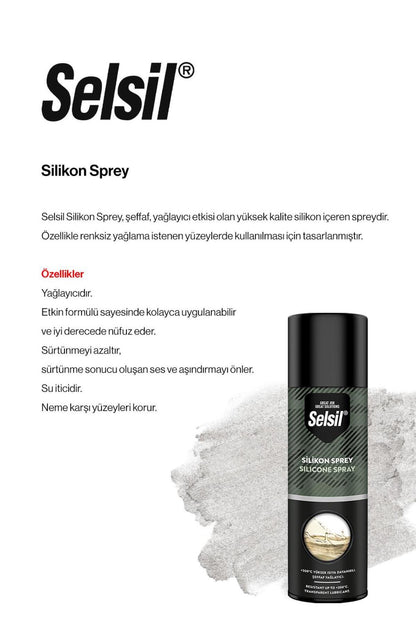 96 AL 85 ÖDE Silikon Sprey, 500 ml ve rosie pamuk