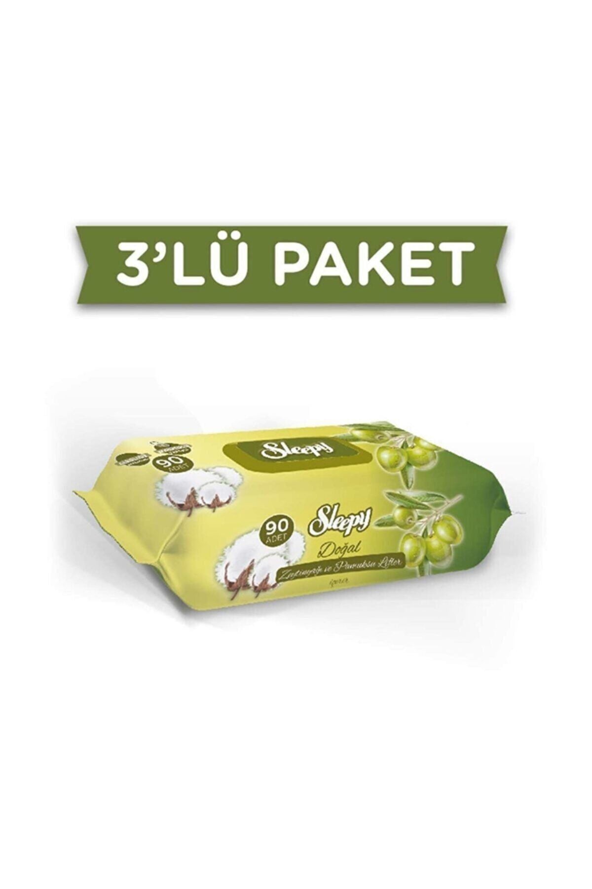 Zeytinyağlı Islak Havlu 90 3'lü Paket