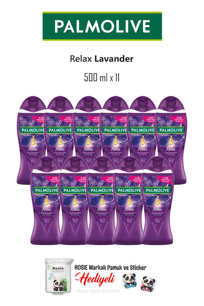 11 Adet 500 ml Relax Lavander Duş Jeli ve ROSIE