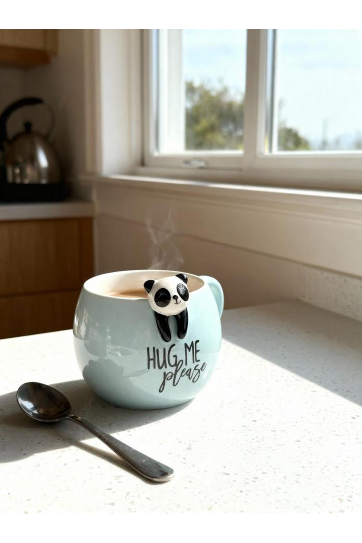 Panda Figürlü 3D Seramik Kupa 350 ml