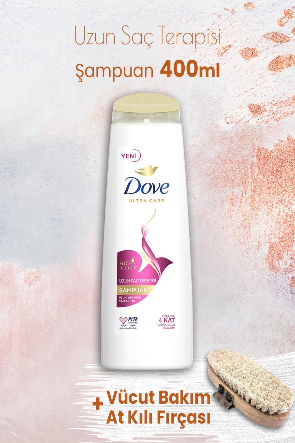 Ultra Care Şampuan Uzun Saç Terapisi 400 ml ve Vücut Bakım At Kılı Fırçası