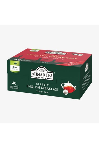 40'lı Klasik English Breakfast 3 paket Demlik Poşet Çay 80 g ve Oda Kokusu
