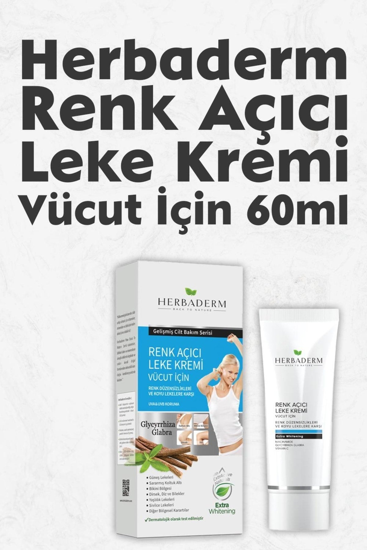 Renk Açıcı Leke Kremi Vücut Için 60 ml