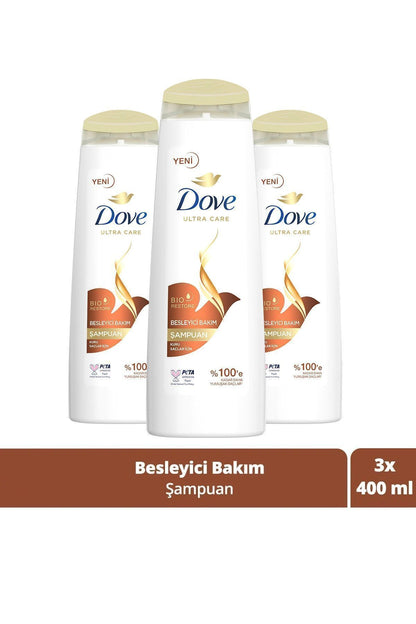 Ultra Care Saç Bakım Şampuanı Besleyici Bakım Kuru Saçlar Için 400 ml X3 Adet
