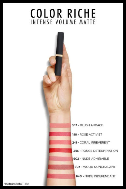 3 Adet Loreal Paris Color Riche Intense Volume Matte 103 Blush Audace ve ROSIE