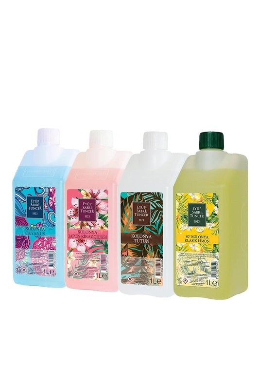 Tütün Kolonyası, Okyanus, Japon Kiraz Çiçeği ve Klasik Limon Yedek Şişe 1 LT