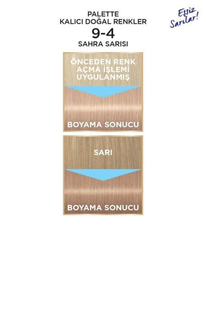 Kalıcı Doğal Renkler 9-4 Sahra Sarısı