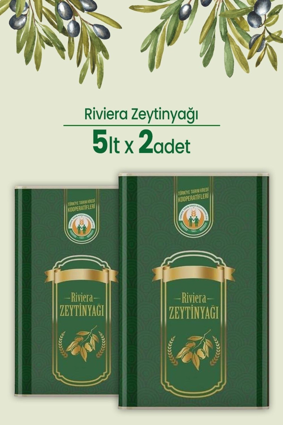 Birlik Riviera Zeytinyağı 5 Lt X 2 Adet