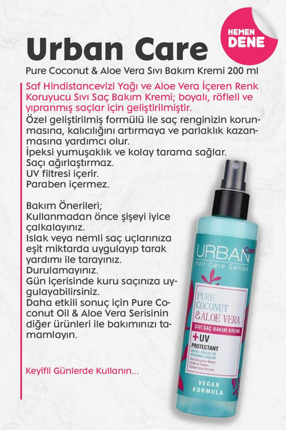 Pure Coconut & Aloe Vera Sıvı Bakım Kremi 200 ml