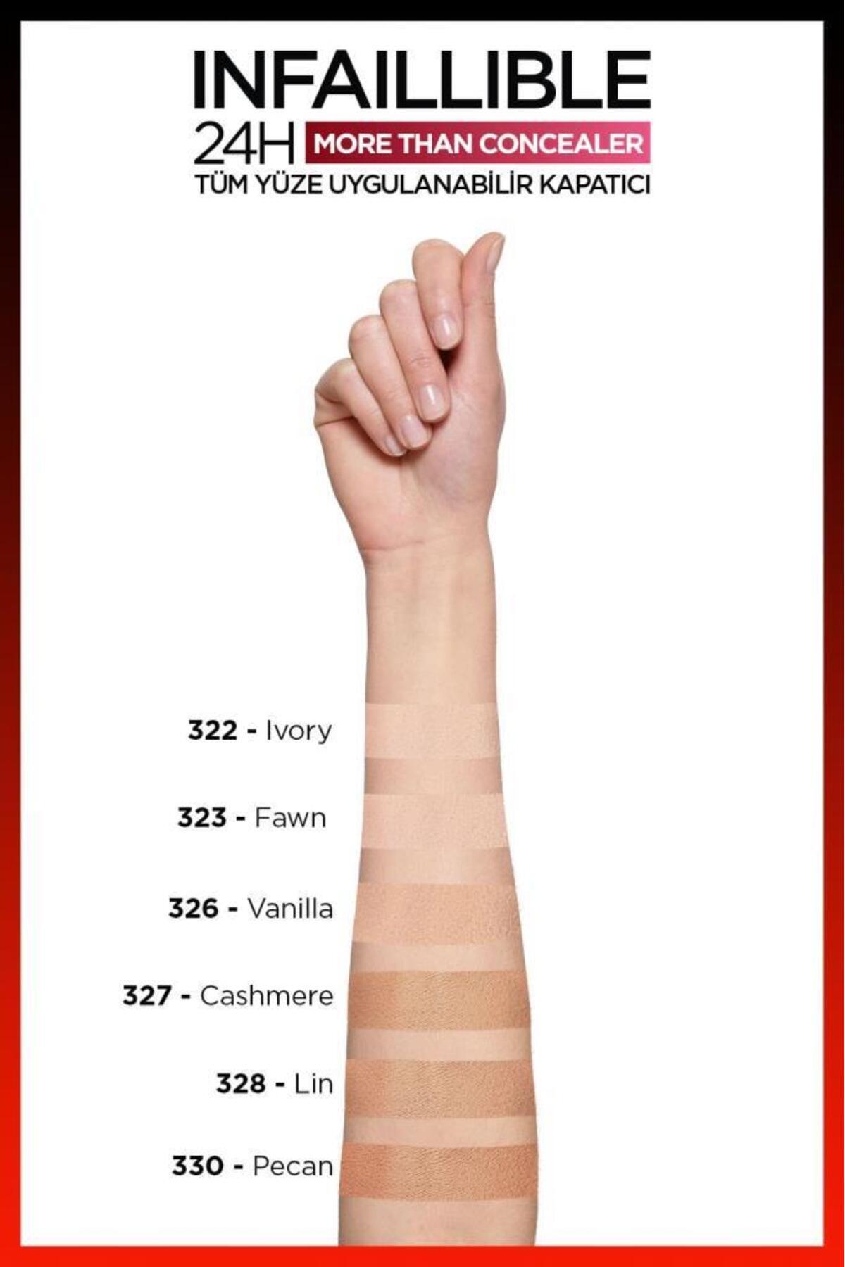 L'Oréal Paris Infaillible 24H Tüm Yüze Uygulanabilir Kapatıcı - 326 Vanilla