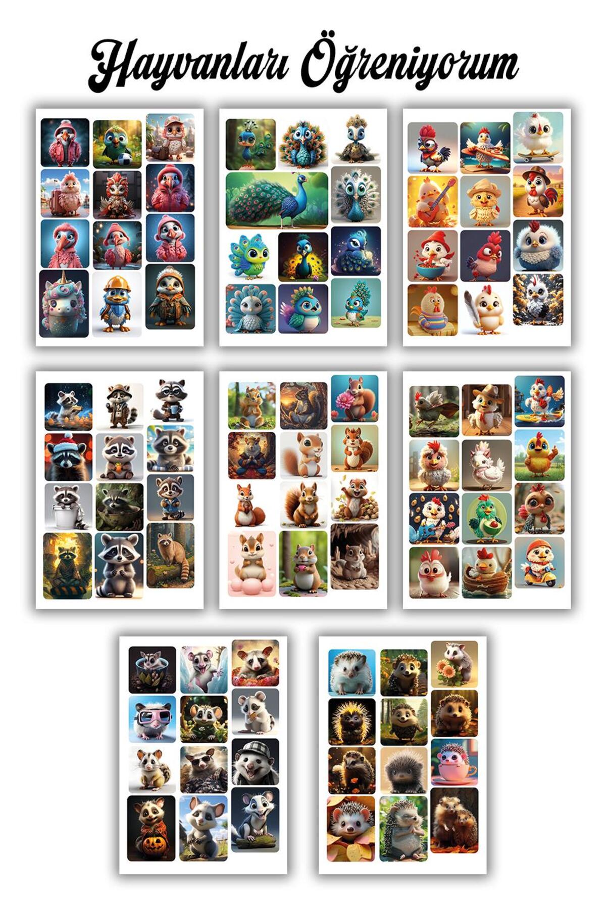 Gül Kokulu Islak Havlu 50x28 (1400 yaprak) ve Sticker Seti 32 Sayfa