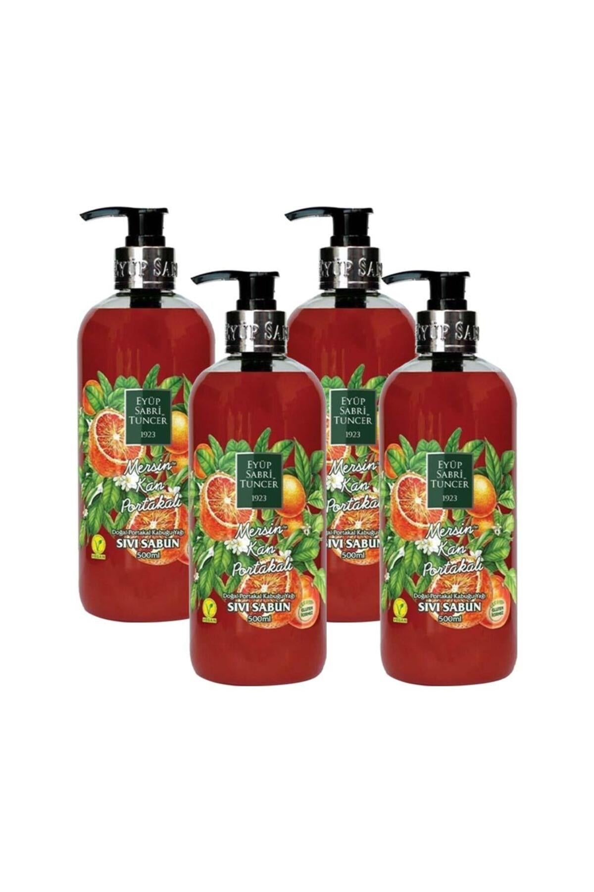 Mersin Kan Portakalı Sıvı Sabun 500 ml x 4