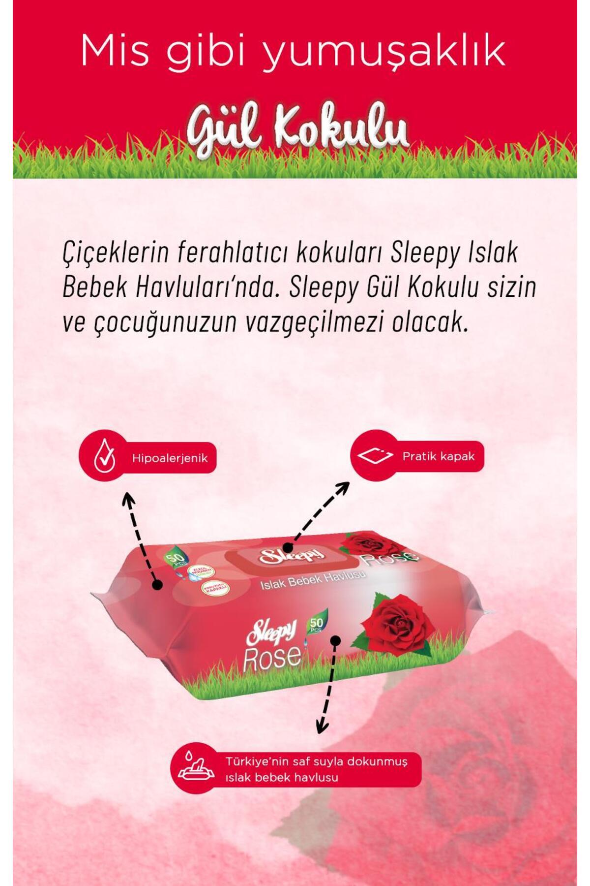 16 Al 14 Öde Gül Kokulu Bebek Islak Havlusu 90'lı ve Rosie