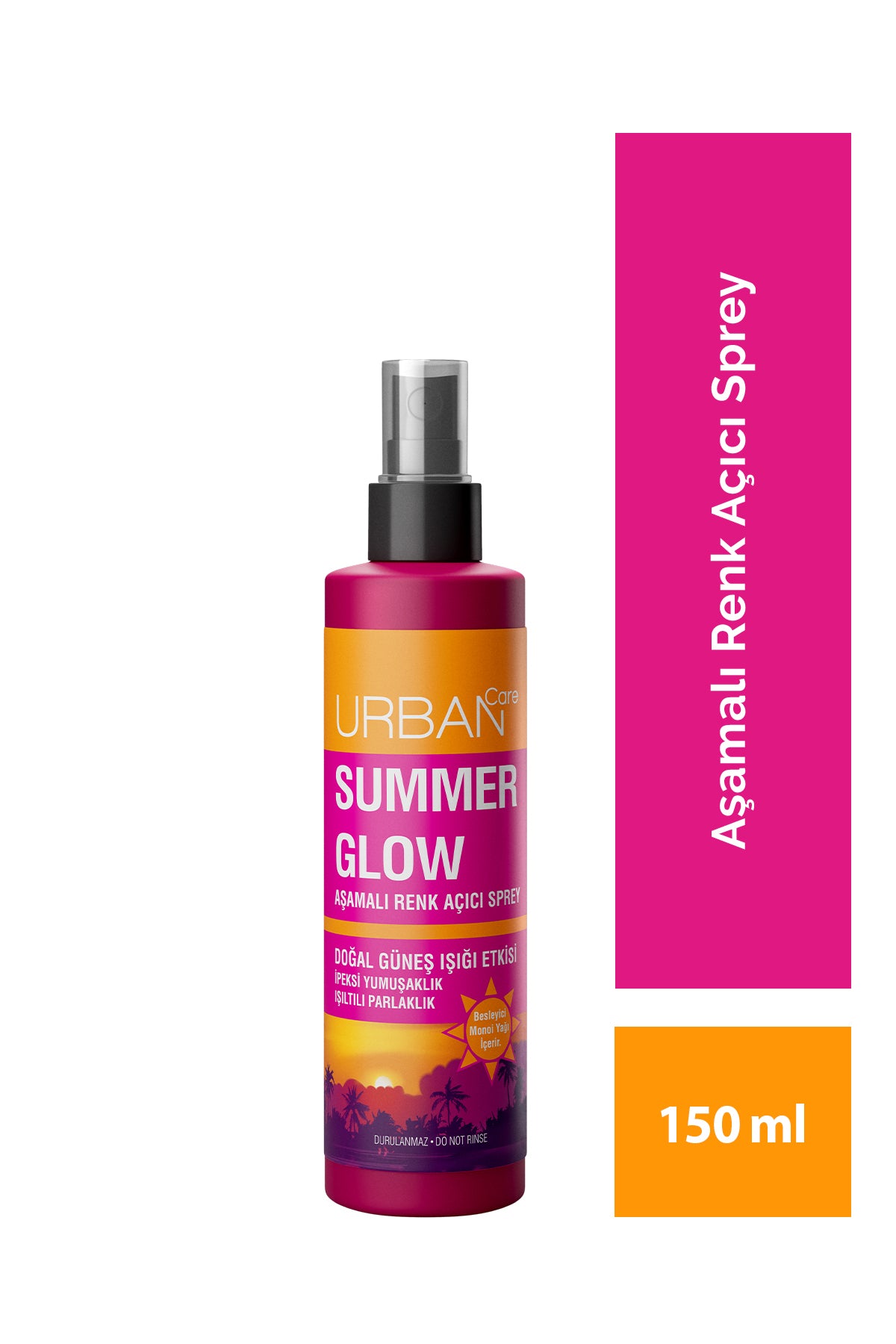 Summer Glow Aşamalı Renk Açıcı Saç Spreyi-150ml-vegan