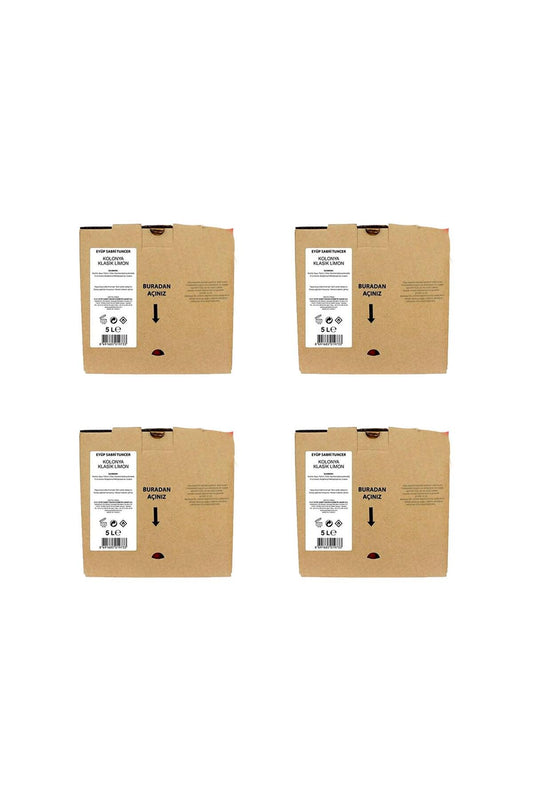 Klasik Limon Kolonyası 5 Lt (Dökme Paket) x 4