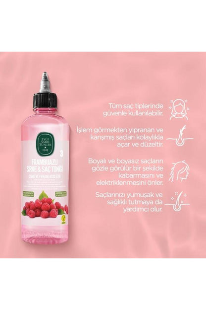 Sirke Frambuaz Saç Toniği ve Şampuan 100 ml, ROSIE makyaj pamuğu
