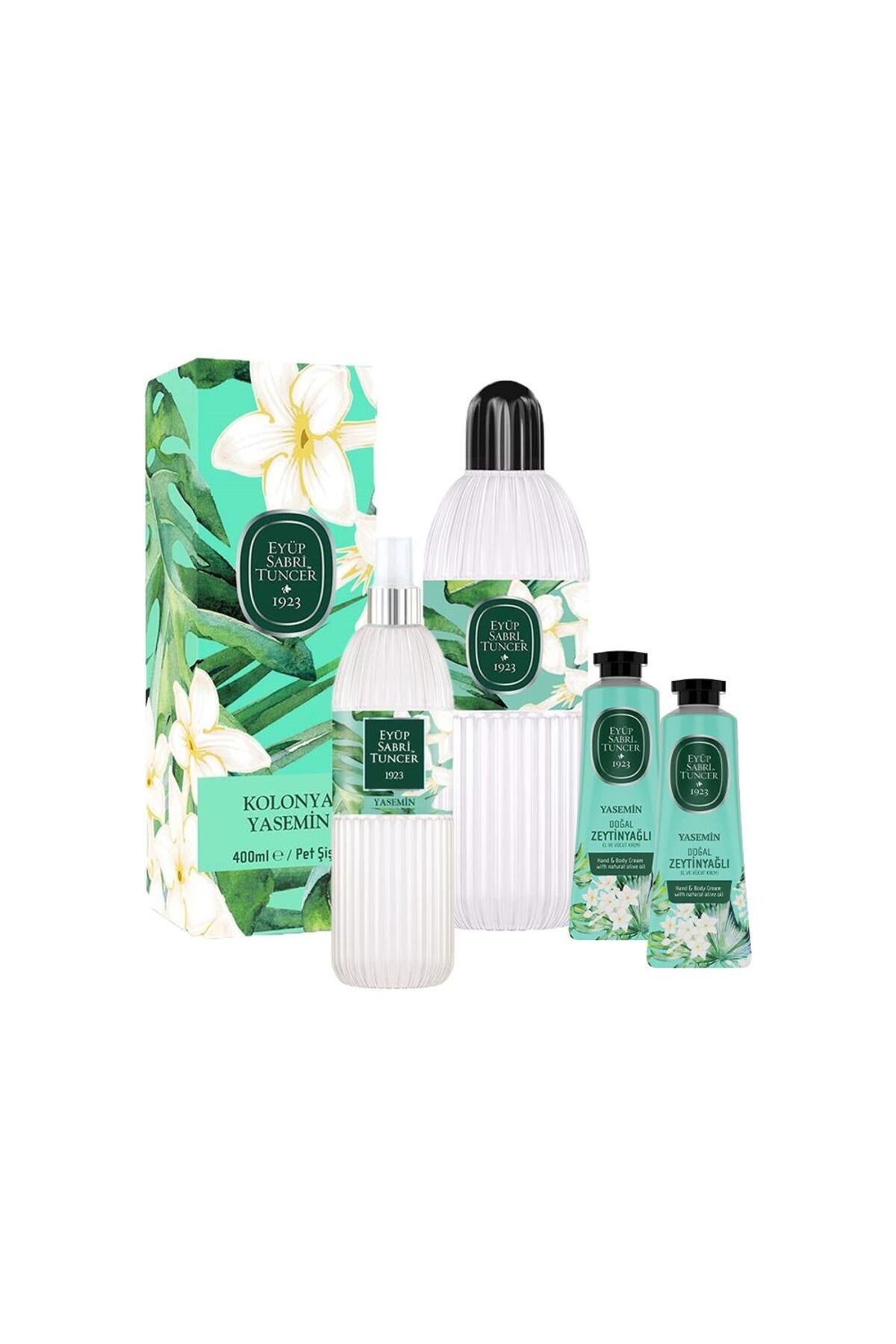 Yasemin Kolonyası 400 ML, 150 ml ve 2 Adet El ve Vücut Kremi 50 ml