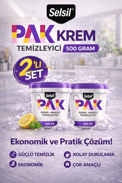 Pak Genel Amaçlı Mucize Temizleyici 500 gr 2'li Paket