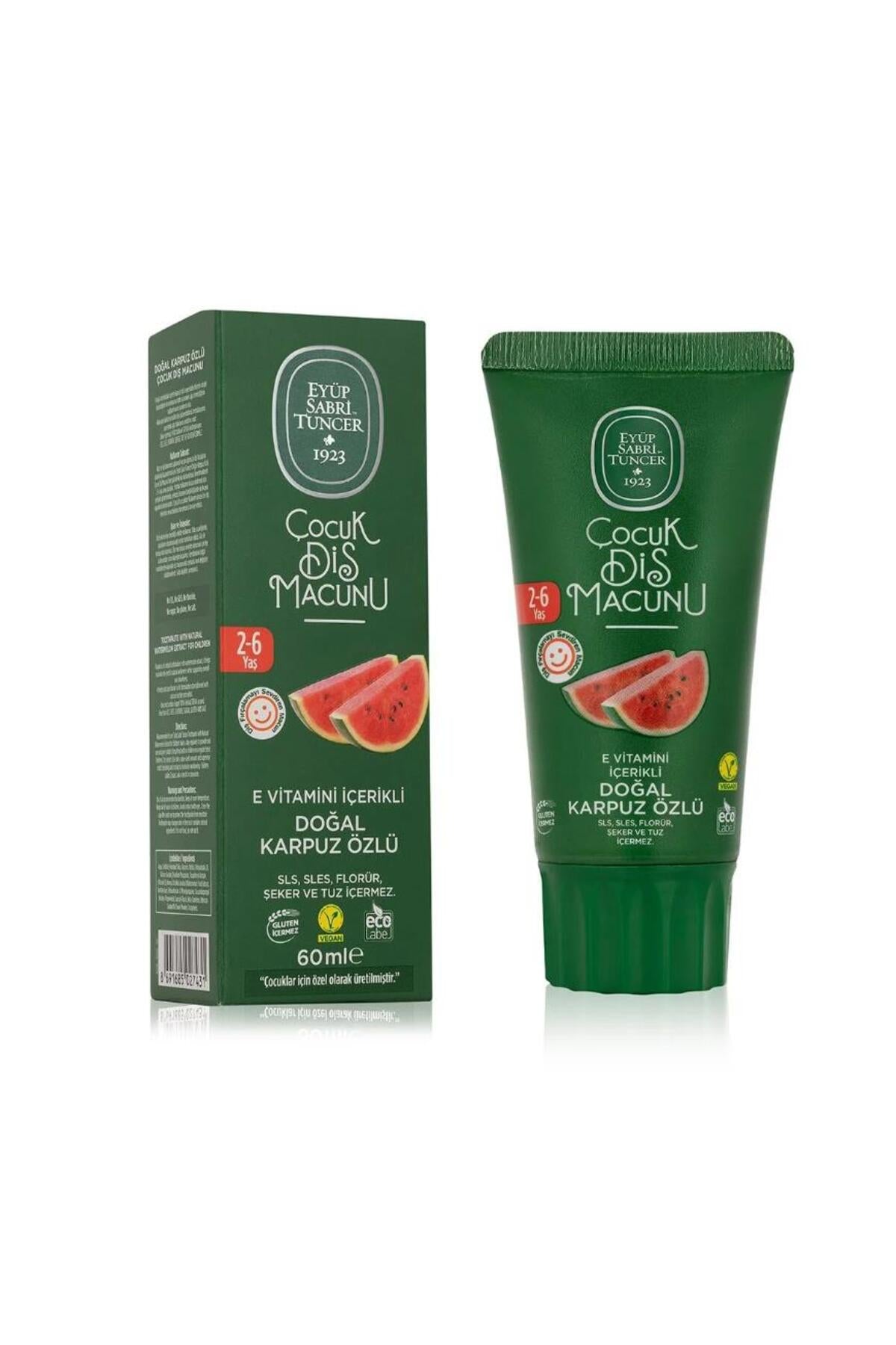 Doğal Karpuz Özlü Çocuk Diş Macunu 13 Adet 60 ml, Rosie Hediye