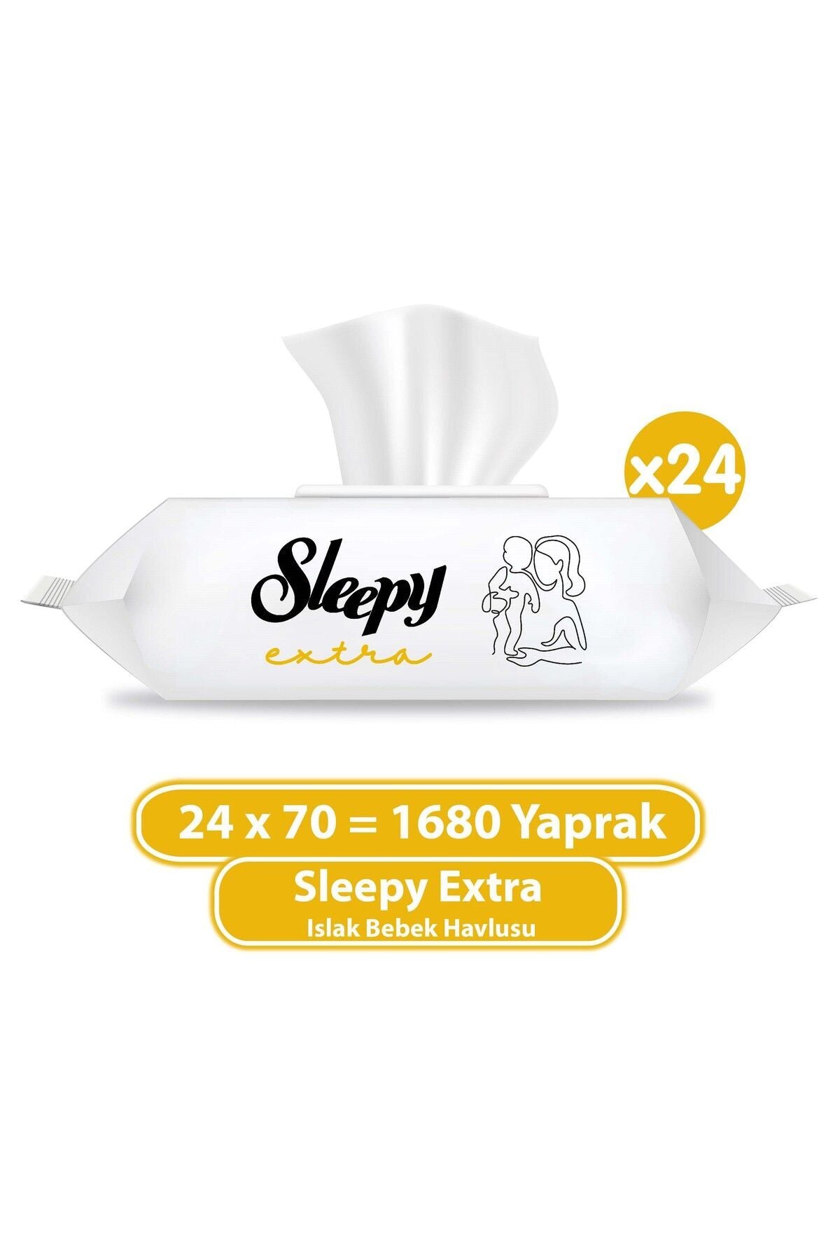 Extra Islak Bebek Havlusu 24x70 (1680 Yaprak)