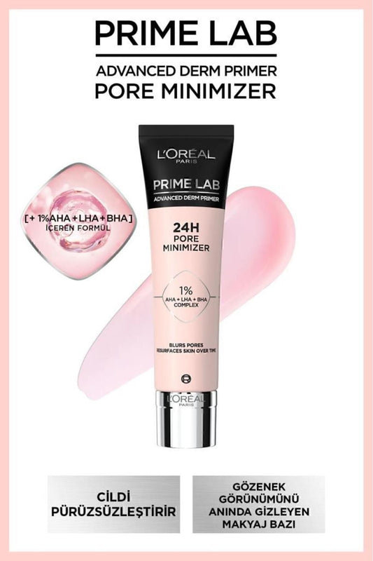 L'Oréal Paris Prime Lab Pore Minimizer Gözenek Küçültücü AHA ve BHA İçeren Primer