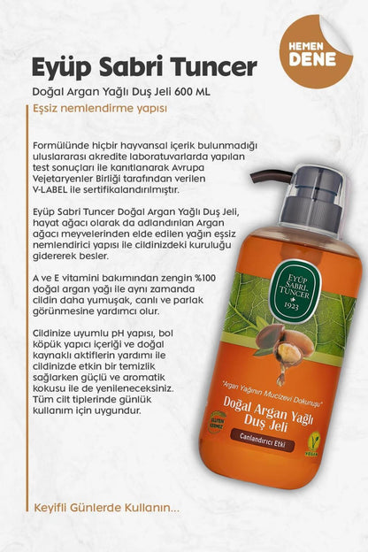 6 AL 5 ÖDE Eyüp Sabri Tuncer Doğal Argan Yağlı Duş Jeli 600 ml ve ROSIE