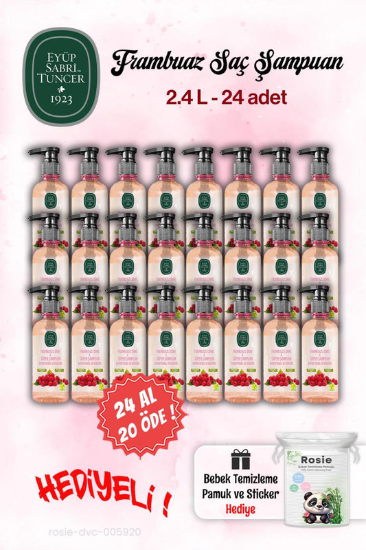 Şampuan 24 AL 20 ÖDE Sirke Frambuaz 100 ml ve Rosie
