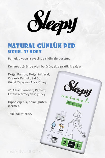 7'li çok Al az Öde Natural Ultra Hassas Günlük Ped Uzun 32 Adet ve ROSIE