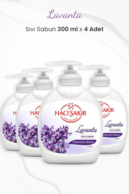 Lavanta Dinlendirici Sıvı Sabun 300 ml x 4 Adet