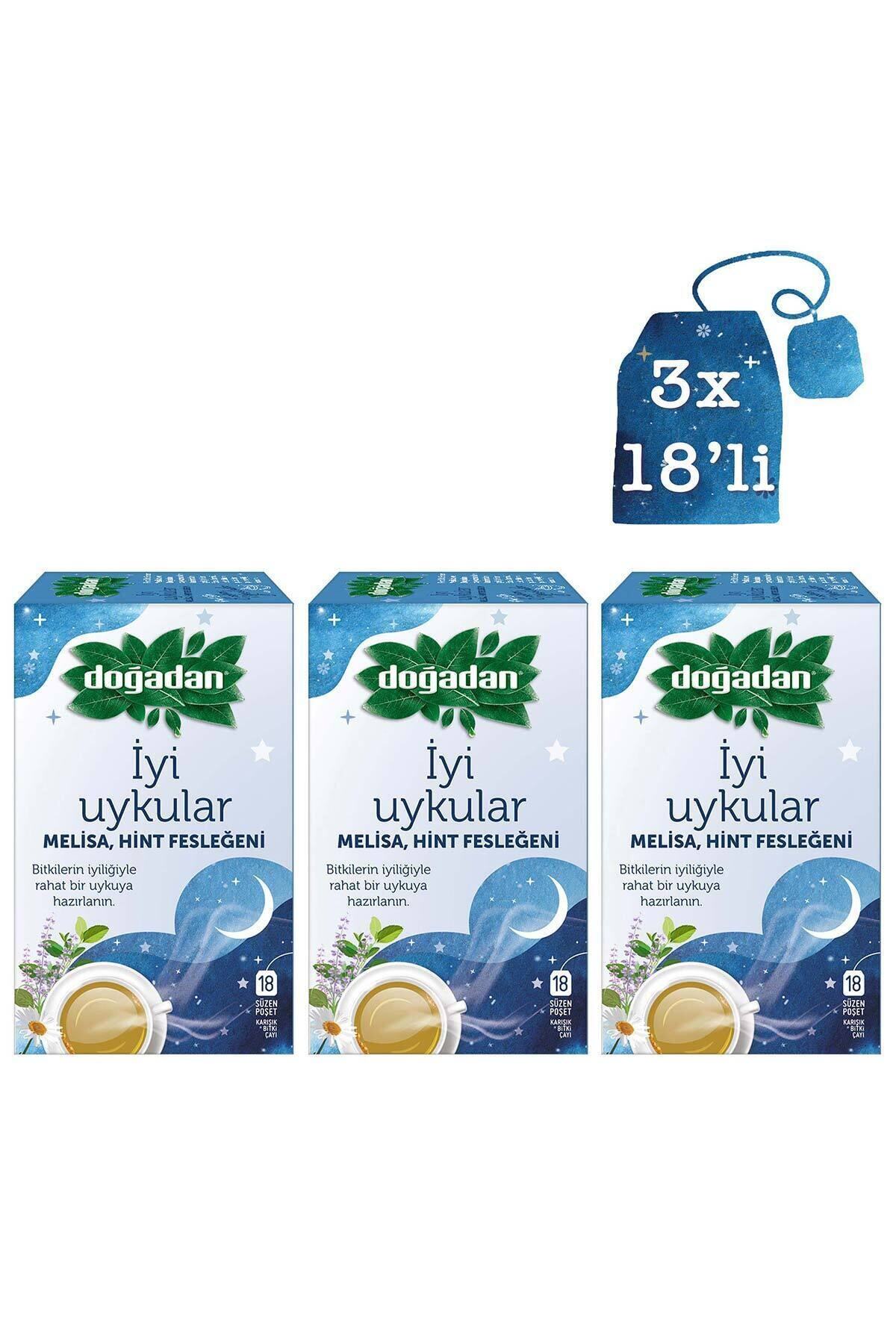 Iyi Uykular Çayı Melisa Hint Fesleğeni Bardak Poşet 18'li X3 Adet