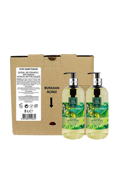 Ayvalık Zeytin Çiçeği Doğal Zeytinyağlı Sıvı Sabun Seti 6 LT