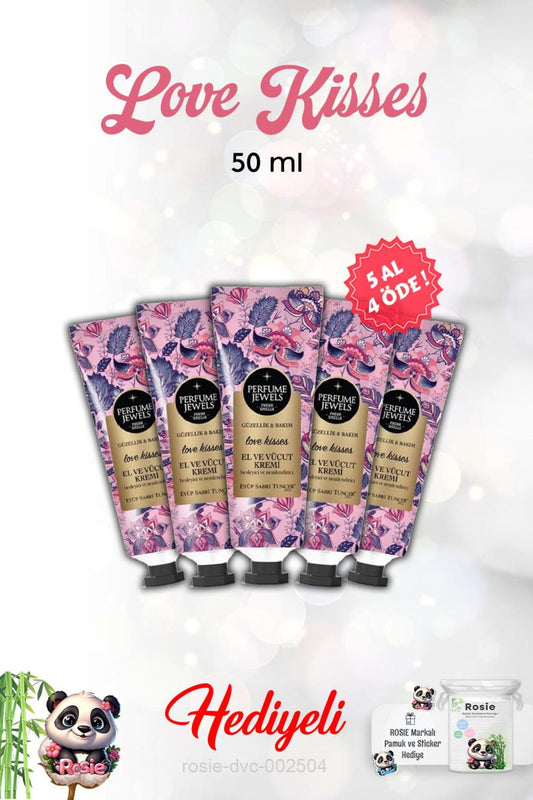 El Ve Vücut Kremi 5 AL 4 ÖDE Love Kisses 50 Ml ve Rosie