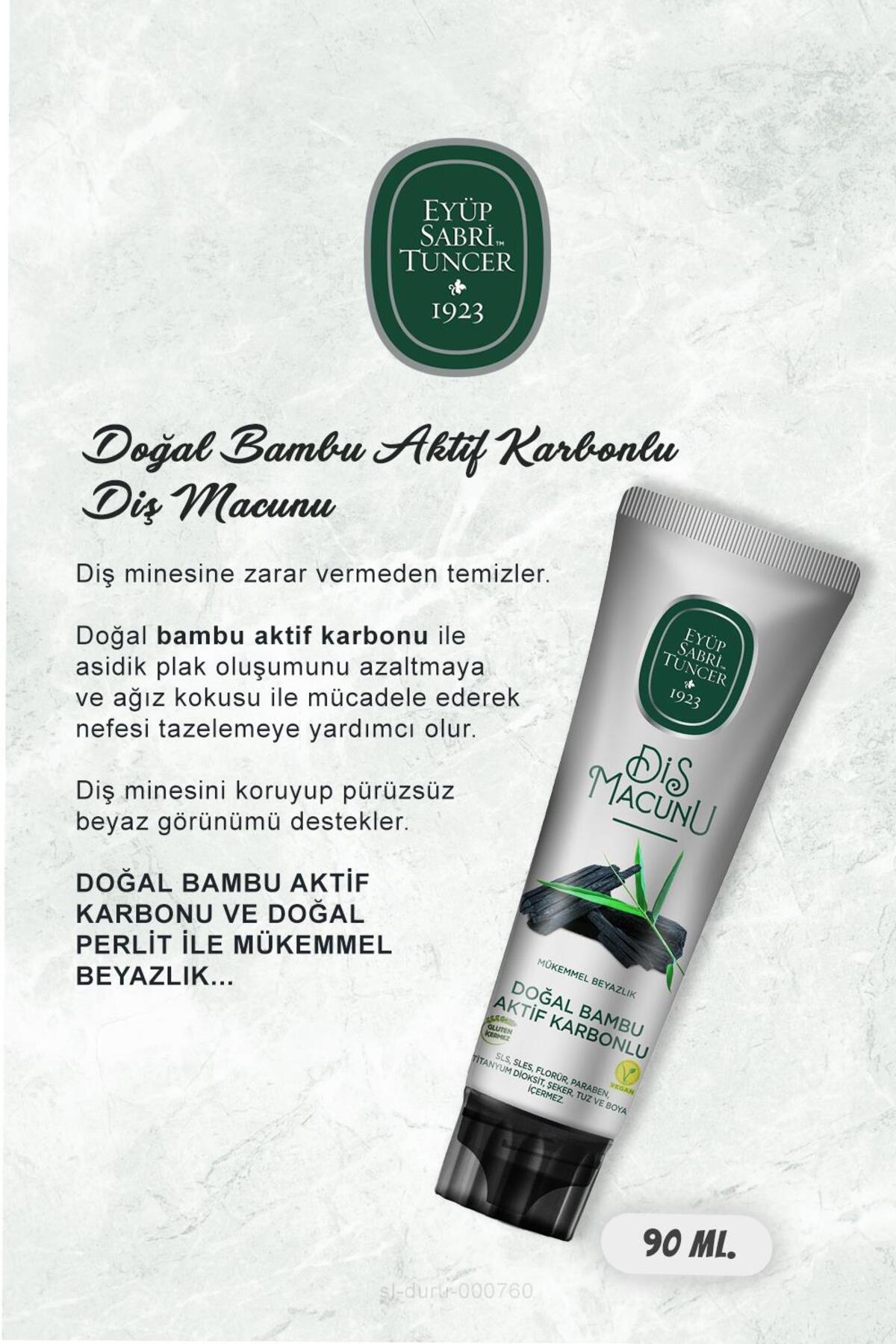 Bambu ve Karbonlu Diş Macunu 17 AL 15 ÖDE 90 ml ve Pratik Diş Macunu Sıkma Aparatı
