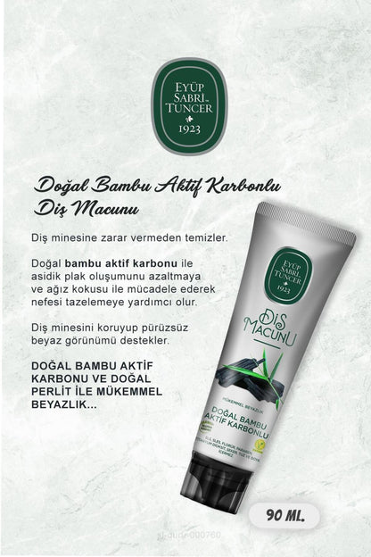 Bambu ve Karbonlu Diş Macunu 17 AL 15 ÖDE 90 ml ve Pratik Diş Macunu Sıkma Aparatı