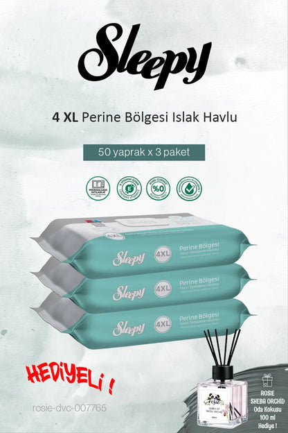3'lü Perine Bölgesi Vücut Havlusu 50'li ve ROSIE