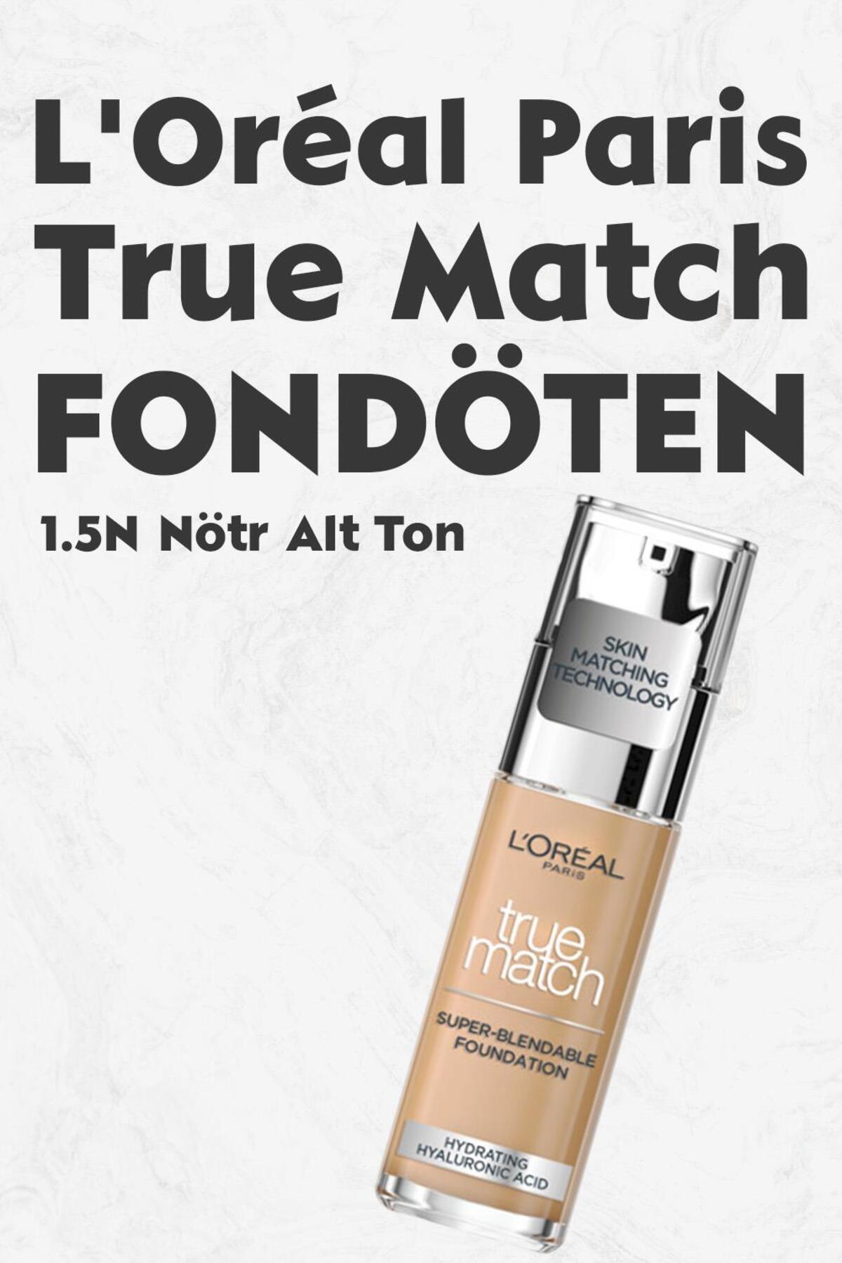 True Match Fondöten 1.5n Nötr Alt Ton