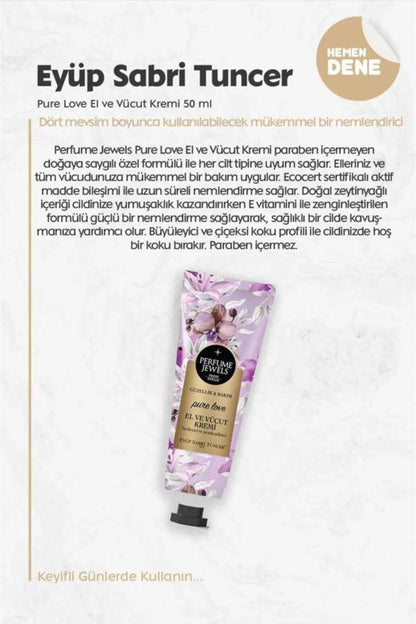 11 AL 9 ÖDE El Ve Vücut Kremi Pure Love 50 Ml ve Rosie