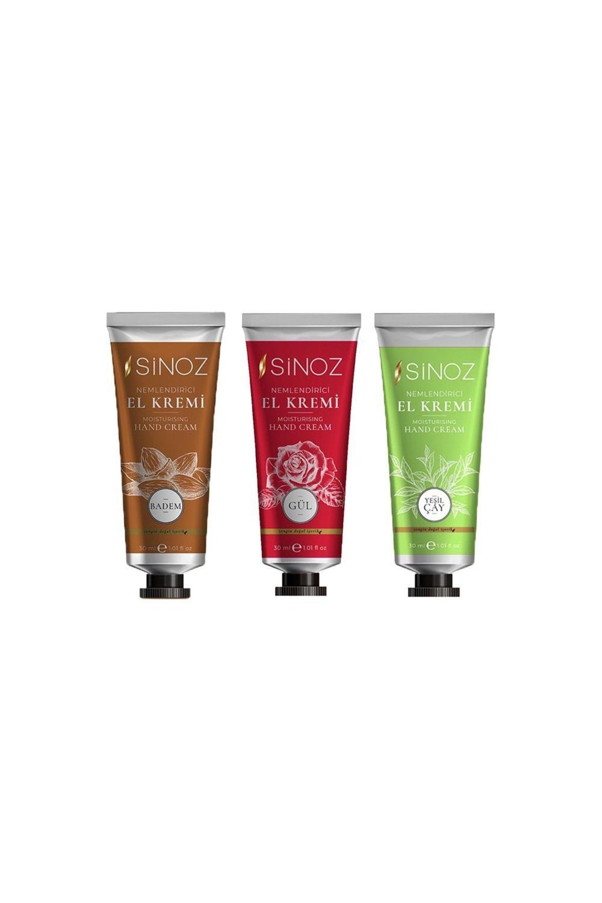 Nemlendirici El Kremi Badem, Gül Ve Yeşil Çay 30 Ml