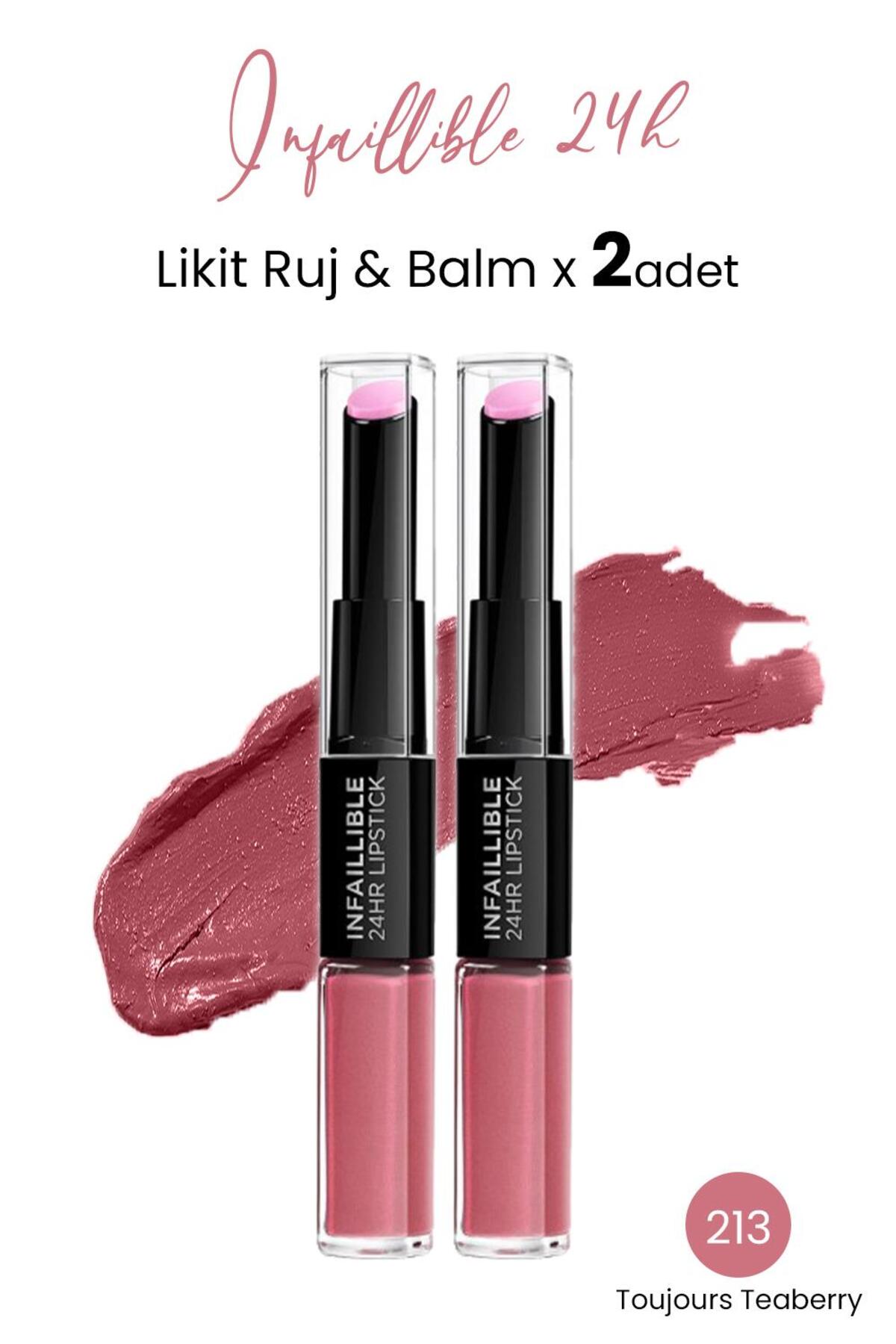 Infaillible 24h Likit Ruj & Balm 213 Toujours Teaberry X 2 Adet