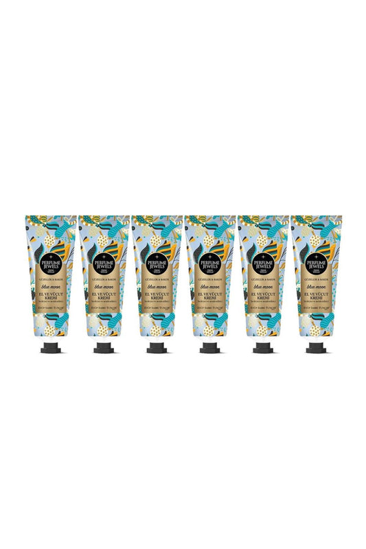 Perfume Jewels Blue Moon El ve Vücut Kremi 50 ML x 6 Adet