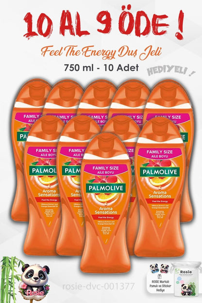 10 AL 9 ÖDE Duş Jeli Feel The Energy 750 ml ve ROSIE