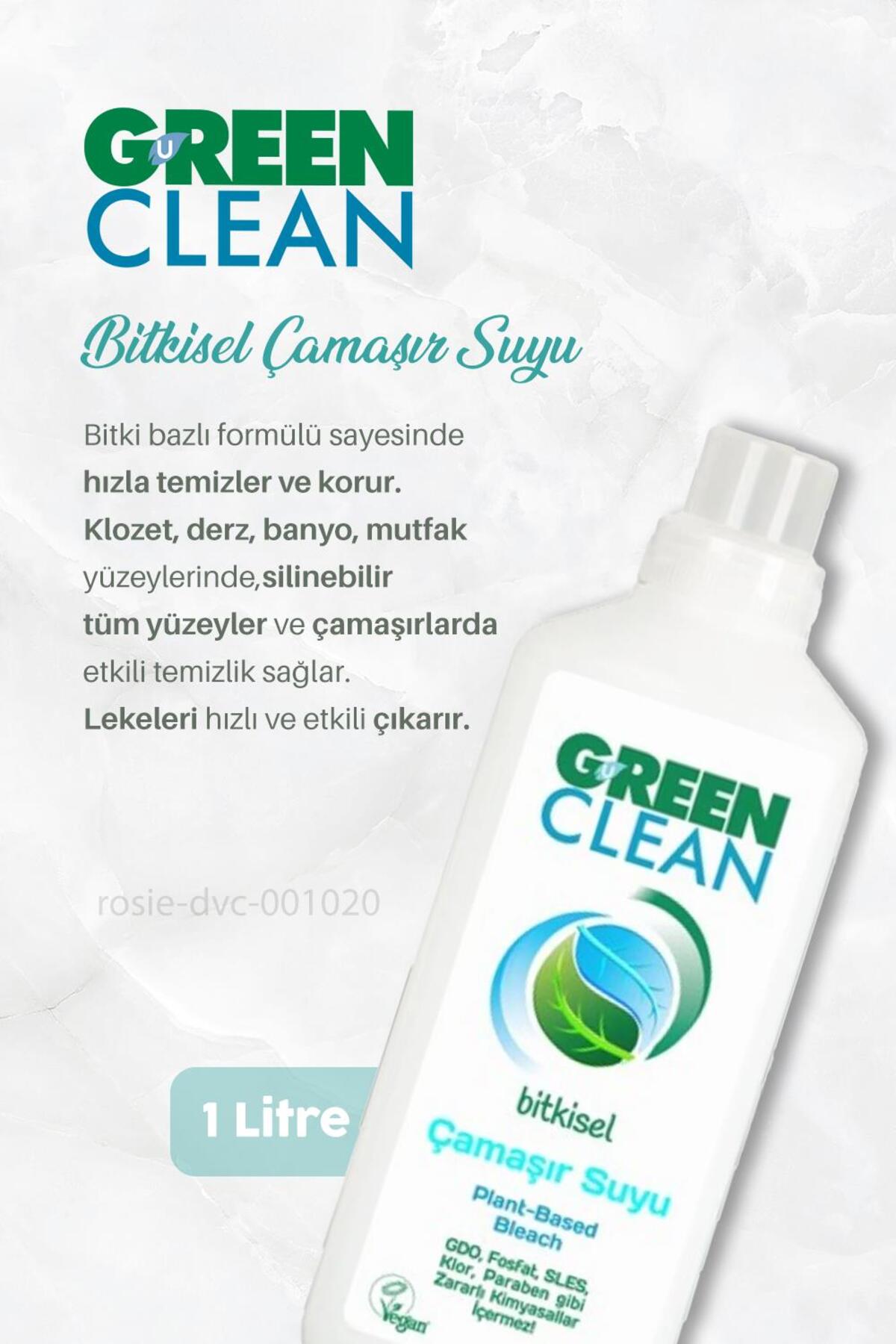 3 Adet Bitkisel Çamaşır Suyu 1 lt ve ROSIE