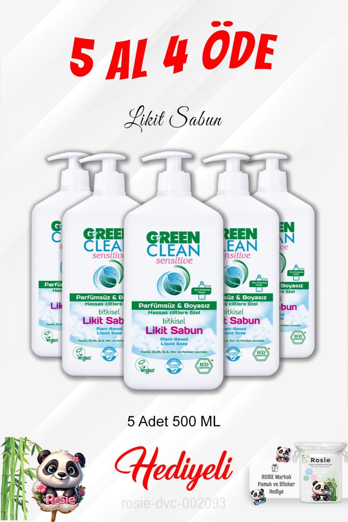 Likit Sabun 5 Al 4 Öde 500 ML ve Rosie Pamuk
