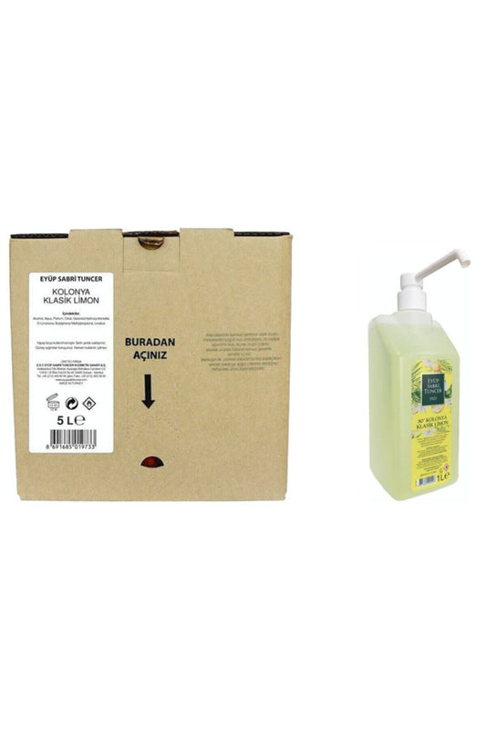 Klasik Limon Kolonyası 5 Lt Bag In Box & 1 Lt Sprey Başlıklı