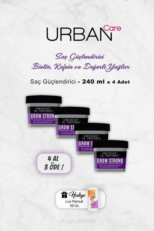 4 AL 3 ÖDE Urban Care Güçlendirici Bakım Yağı 240 ml, Pamuk Hediyeli