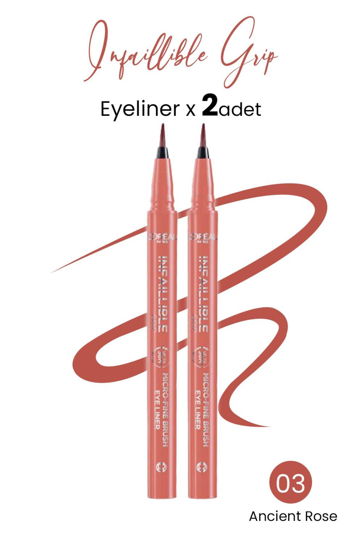 Loreal Paris Infaillible Eyeliner 03 Ancient Rose x 2 Adet