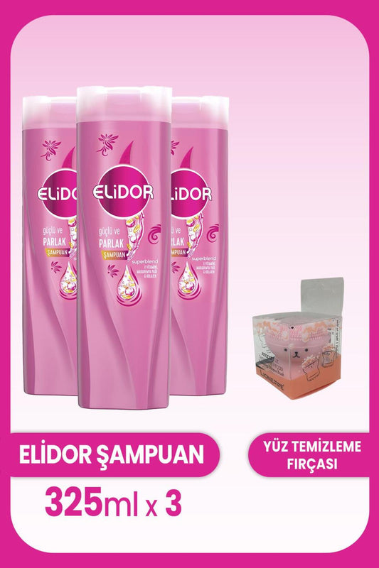 Superblend Güçlü Parlak Şampuan 325 ml x Adet ve Yüz Fırçası