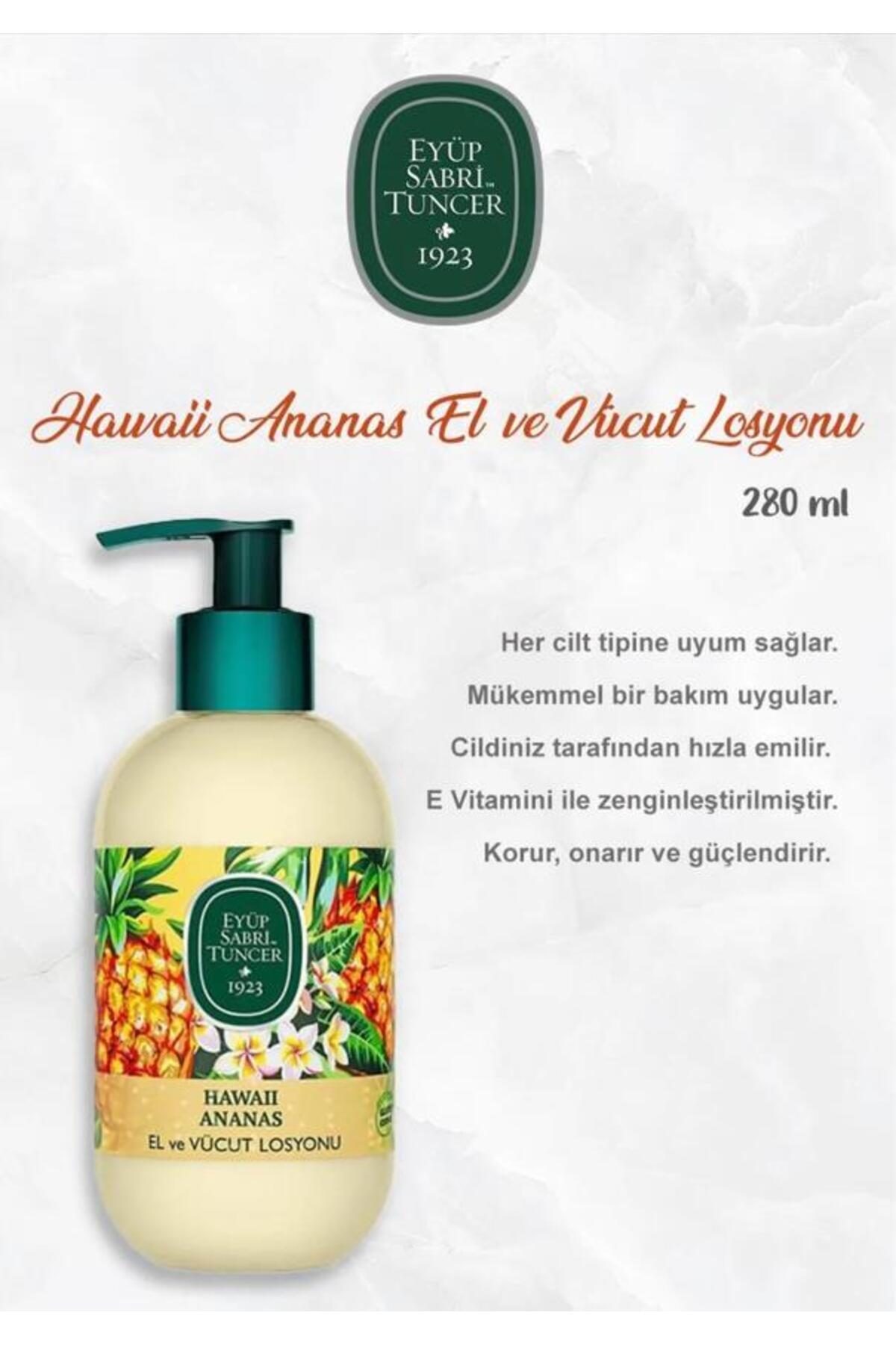 Hawaii Ananas Losyon 280 ml, Mandalina 50'li, Okyanus ve Kiraz Çiçeği 150'li ve Rosie